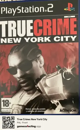 True Crime: New York City PlayStation 2, PAL box front