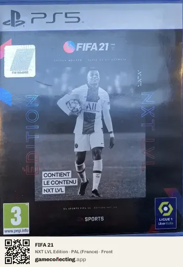 FIFA 21 PlayStation 5, France box front