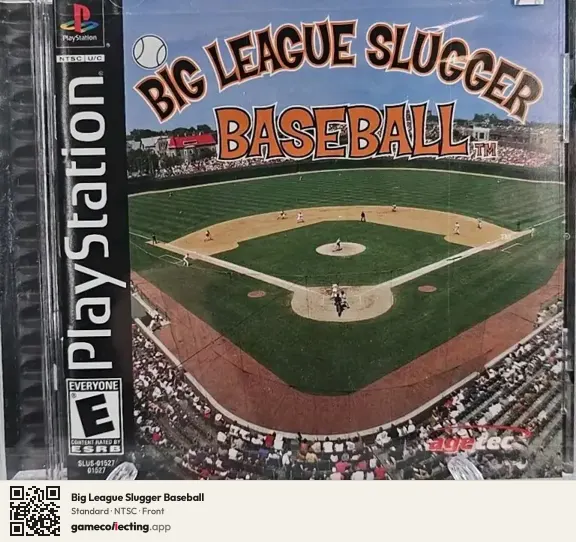 Big League Slugger Baseball PlayStation, NTSC box front