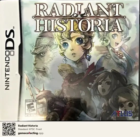 Radiant Historia Nintendo DS, NTSC box front