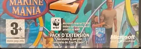 Zoo Tycoon 2: Marine Mania, the PEGI square on its front