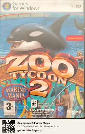 Zoo Tycoon 2: Marine Mania Computer, France box front