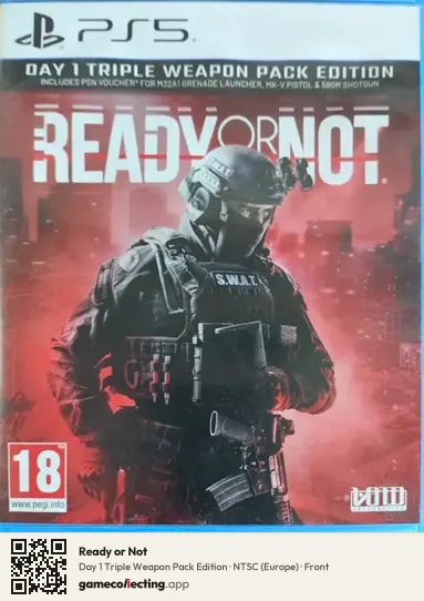 Ready or Not PlayStation 5, Europe box front