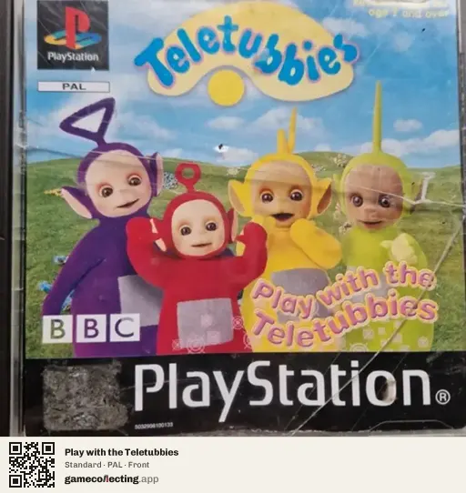 Play with the Teletubbies PlayStation, PAL box front