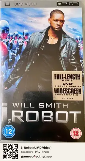I, Robot (UMD Video) PlayStation Portable, PAL box front