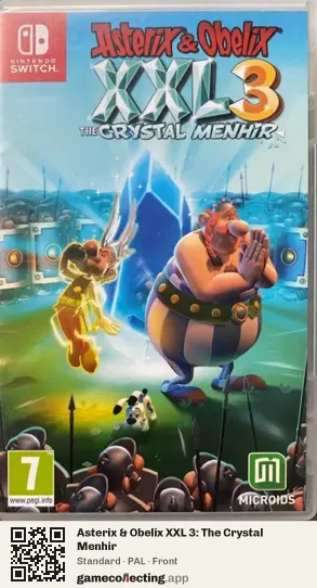 Asterix & Obelix XXL 3: The Crystal Menhir Nintendo Switch, PAL box front