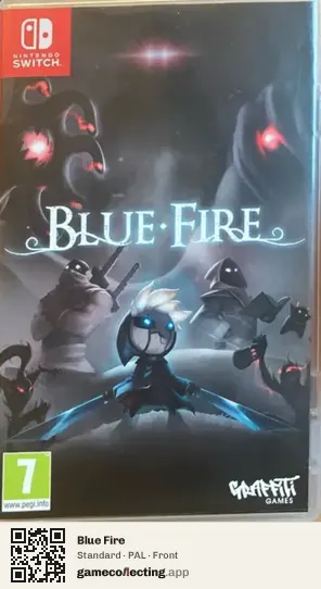Blue Fire Nintendo Switch, PAL box front