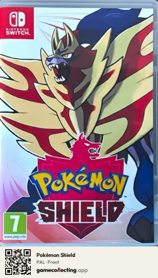 Pokémon Shield Nintendo Switch, PAL box front