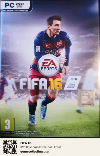 FIFA 16 Computer, PAL box front