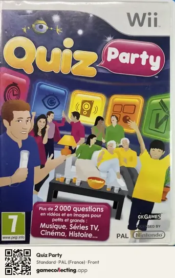 Quiz Party Nintendo Wii, France box front
