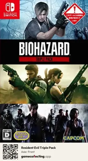 Resident Evil Triple Pack Nintendo Switch, Asia box front