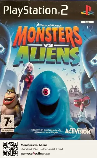 Monsters vs. Aliens PlayStation 2, Netherlands box front