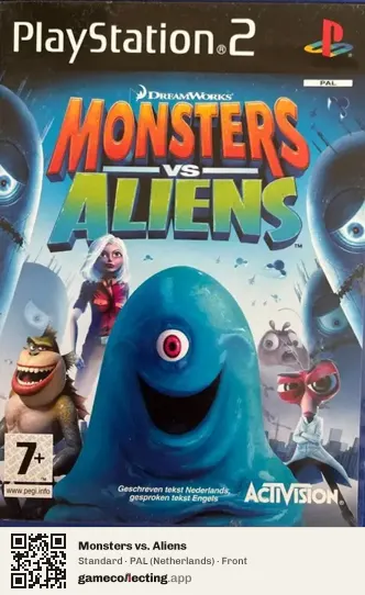 Monsters vs. Aliens PlayStation 2, Netherlands box front