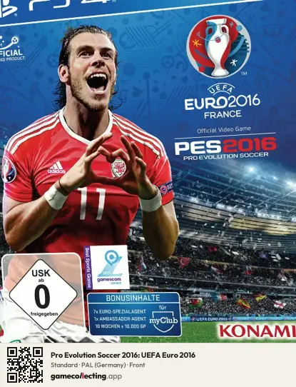 Pro Evolution Soccer 2016: UEFA Euro 2016 PlayStation 4, Germany box front