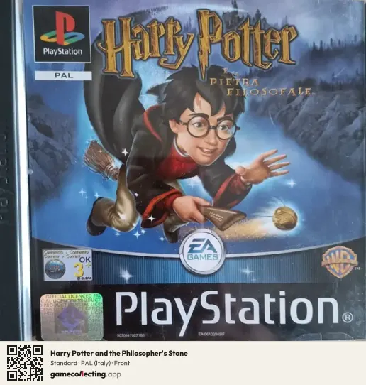 Harry Potter and the Philosopher's Stone PlayStation, Italy box front