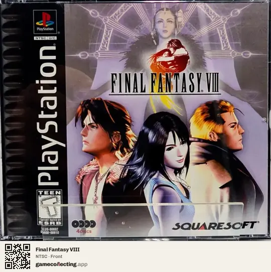 Final Fantasy VIII PlayStation, NTSC box front