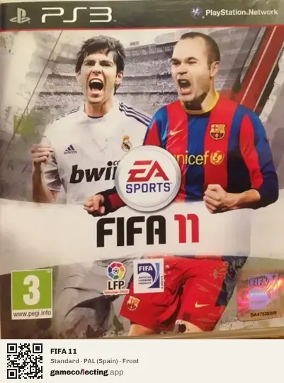 FIFA 11 PlayStation 3, Spain box front