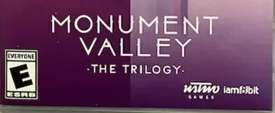 Monument Valley: The Trilogy, the ESRB box on its front