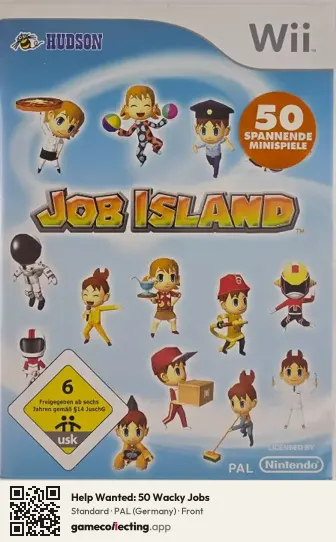 Help Wanted: 50 Wacky Jobs Nintendo Wii, Germany box front