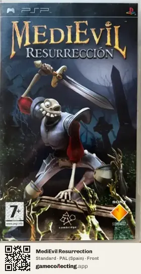 MediEvil Resurrection PlayStation Portable, Spain box front