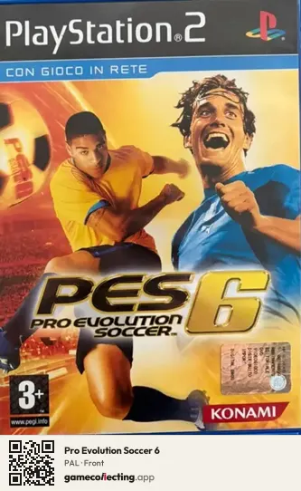 Pro Evolution Soccer 6 PlayStation 2, PAL box front