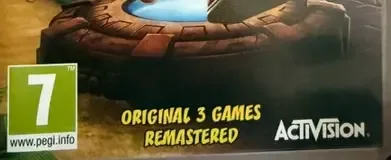Crash Bandicoot N. Sane Trilogy, the PEGI square on its front