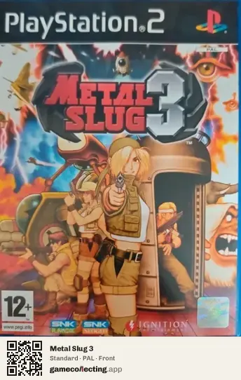 Metal Slug 3 PlayStation 2, PAL box front