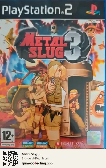 Metal Slug 3 PlayStation 2, PAL box front