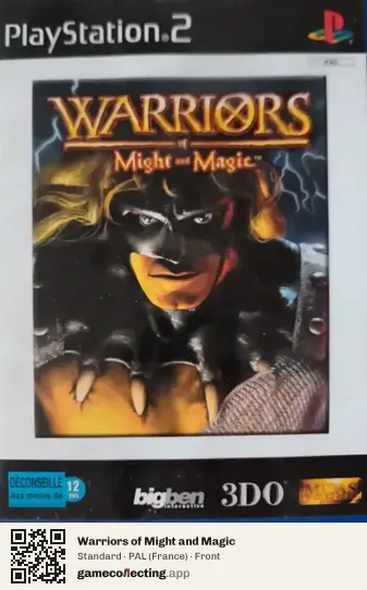 Warriors of Might and Magic PlayStation 2, France box front