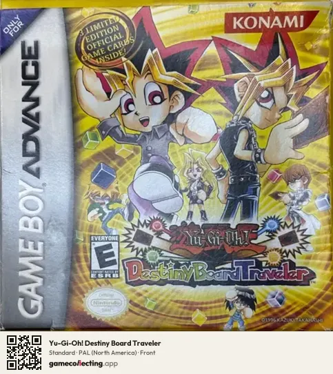 Yu-Gi-Oh! Destiny Board Traveler Game Boy Advance, North America box front