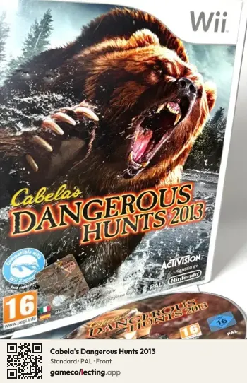 Cabela's Dangerous Hunts 2013 Nintendo Wii, PAL box front