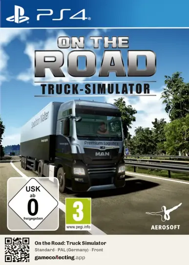 On the Road: Truck Simulator PlayStation 4, Germany box front