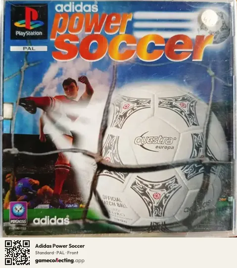 Adidas Power Soccer PlayStation, PAL box front
