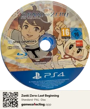 Zanki Zero: Last Beginning PlayStation 4, PAL disc
