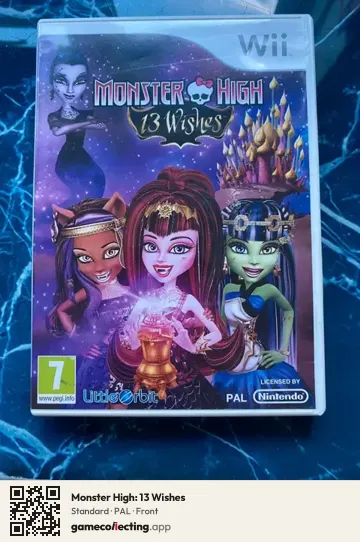 Monster High: 13 Wishes Nintendo Wii, PAL box front
