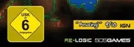 Terraria, the USK square on its front