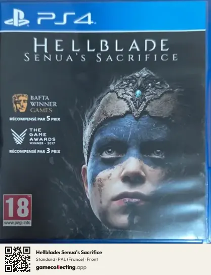 Hellblade: Senua's Sacrifice PlayStation 4, France box front