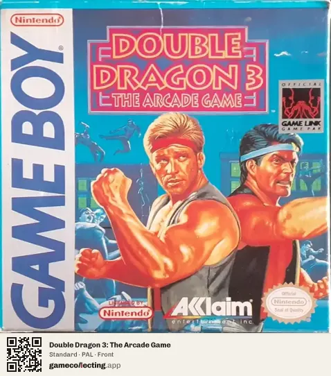 Double Dragon 3: The Arcade Game Game Boy, PAL box front