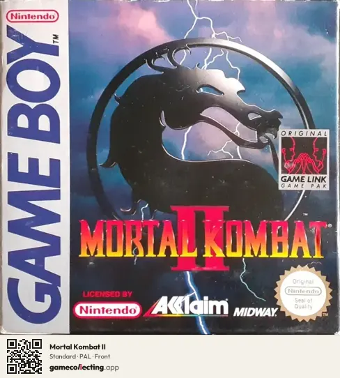 Mortal Kombat II Game Boy, PAL box front