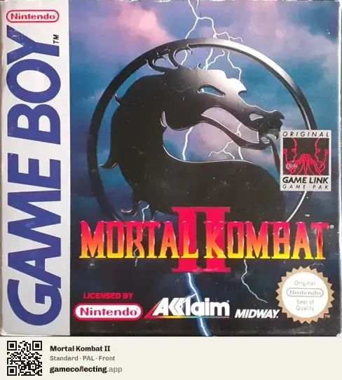 Mortal Kombat II Game Boy, PAL box front