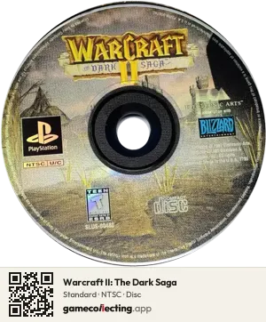 Warcraft II: The Dark Saga PlayStation, NTSC disc