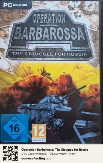 Operation Barbarossa: The Struggle for Russia Computer, Germany box front
