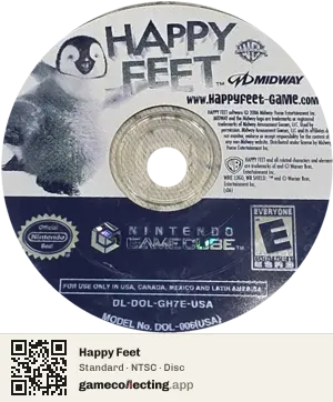 Happy Feet Nintendo GameCube, NTSC disc