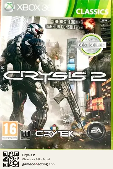 Crysis 2 Xbox 360, PAL box front