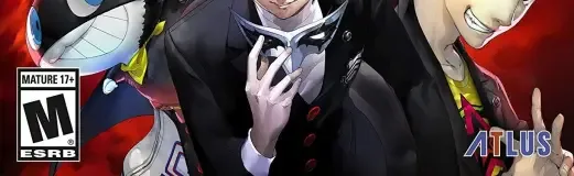 Persona 5, the ESRB box on its front