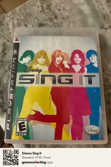Disney Sing It PlayStation 3, NTSC box front