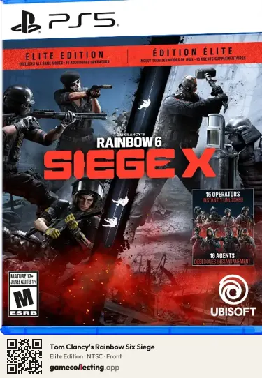 Tom Clancy's Rainbow Six Siege PlayStation 5, NTSC box front