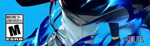 Persona 3 Reload, the ESRB box on its front