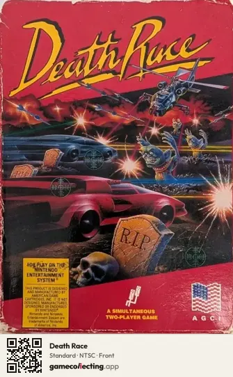 Death Race Nintendo Entertainment System, NTSC box front