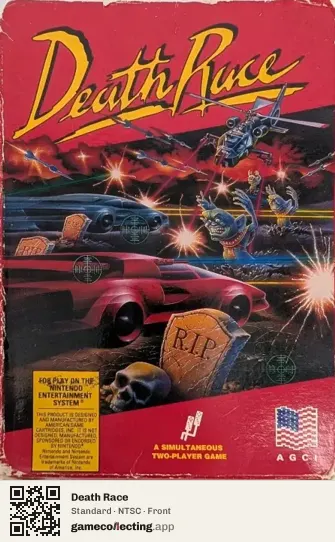 Death Race Nintendo Entertainment System, NTSC box front